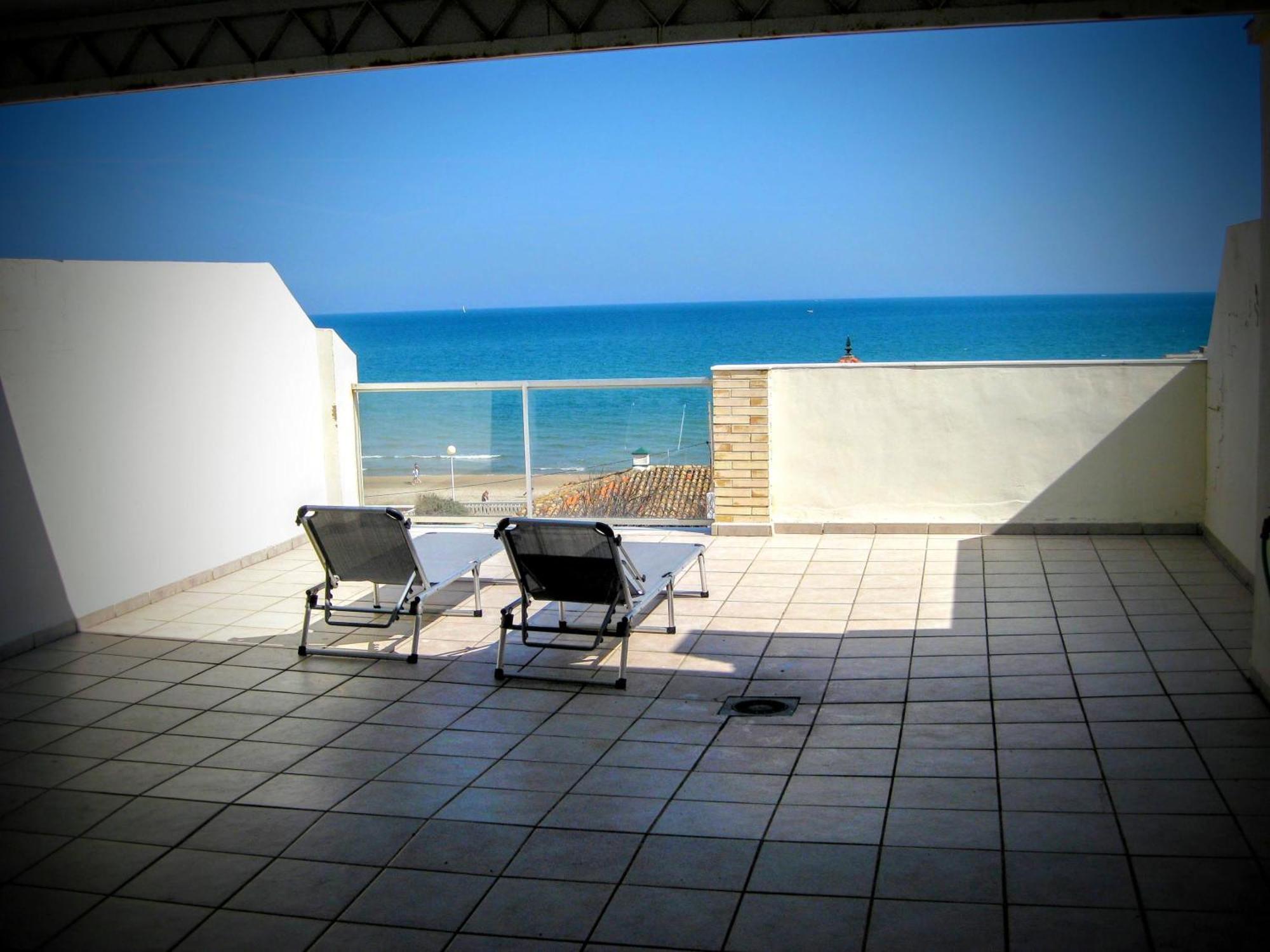 Apto con Vistas al Mar Playa de Piles Exterior foto